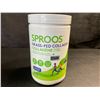 Image 2 : 1 Tub of SPROOS Grass-Fed Collagen Powder; Hydrolyzed Collagen Peptides; Unflavoured (300g) - New