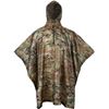 Image 1 : 1 Camouflage Hooded Rain Poncho/Lightweight Raincoat for Outdoors - Brand New