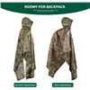 Image 3 : 1 Camouflage Hooded Rain Poncho/Lightweight Raincoat for Outdoors - Brand New