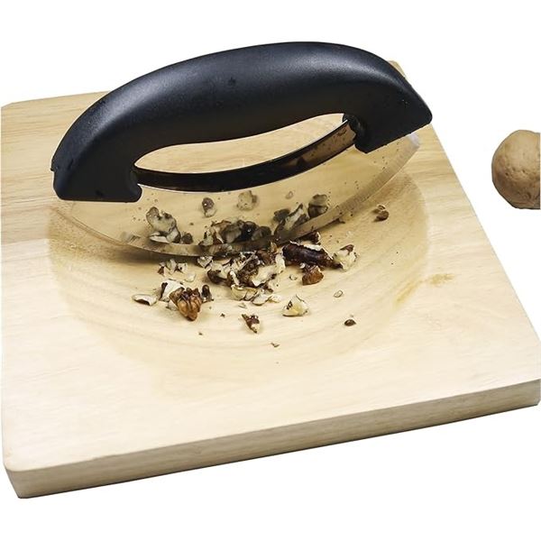 1 Mezzaluna Rocker Knife Chopper and Cutting Board Set - Brand New