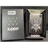 Image 1 : 1 ZIPPO Viking Warrior Design Genuine Zippo Chrome Pocket Lighter - New in Box!