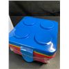 Image 2 : 1 Bento Lunch Box/Stackable Lunch Box Set- Lego-Block Style Design - Brand New