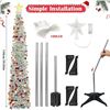 Image 2 : 1 5FT Tall Pop-Up Christmas Tinsel Tree; Collapsible Artificial Tree w/ LED Lights - New in Box