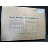 Image 4 : 1 Danoni Acrylic Monthly & Weekly Calendar Board Set For Fridge/Wall - Large 16" x 12" Size - New