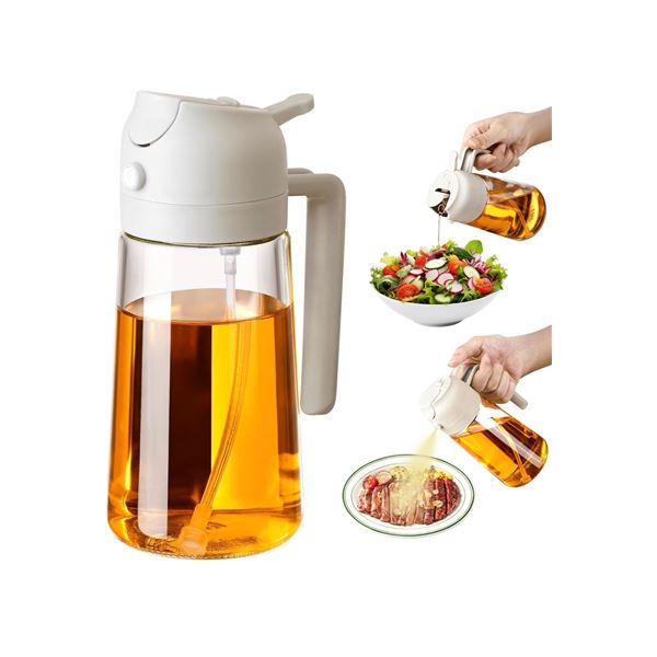 1 3-Pack of Cooking Oil Spray and Pour Bottles - New