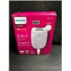 Image 1 : 1 Phillips 3-in-1 Epilator, Shaver and Trimmer with LED Light-  New