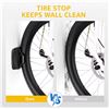 Image 5 : 1 Swivel Arm Flush Mount Bicycle Storage Rack with Tire Stop - Wall Mounted - New