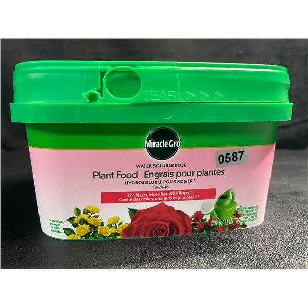 1 Tub of MiracleGro Water Soluble Rose Plant Food 18-24-16 (500g) - New