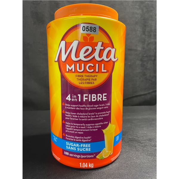 1 Tub of Metamucil 4-in-1 Fibre Supplement; Sugar-Free Orange Flavour (1.04KG) - New