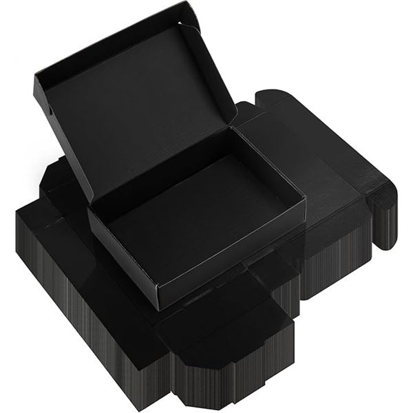40-Pack of Black Shipping Boxes (9" x 6" x 2") Small Gift Boxes/Mailing Boxes - Brand New