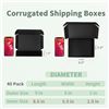 Image 2 : 40-Pack of Black Shipping Boxes (9" x 6" x 2") Small Gift Boxes/Mailing Boxes - Brand New
