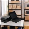 Image 3 : 40-Pack of Black Shipping Boxes (9" x 6" x 2") Small Gift Boxes/Mailing Boxes - Brand New