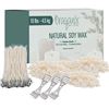 Image 1 : 1 Organix 10LB Natural Soy Wax Candle Making Kit - Includes 150pc 6" Wicks/3 Centering Devices; New