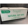 Image 2 : 1 Organix 10LB Natural Soy Wax Candle Making Kit - Includes 150pc 6" Wicks/3 Centering Devices; New