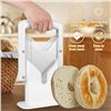 Image 2 : 1 Stainless Steel Bagel Slicer/Easy-Slice Bagel Cutter Device - New