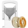 Image 1 : 1 Stainless Steel Bagel Slicer/Easy-Slice Bagel Cutter Device - New