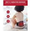 Image 3 : 1 Comfytemp Cordless Electric Heating Pad for Back/Waist Pain; Heated Belt Wrap with Massage - New