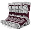 Image 1 : 5-Pack of Yuedge Cushion Comfort Athletic Socks for Men; Moisture Wicking Workout Socks - New
