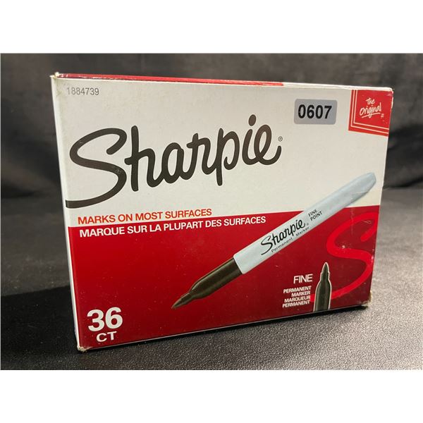 36-Pack of Sharpie Fine Tip Permanent Markers - Black - New Sealed