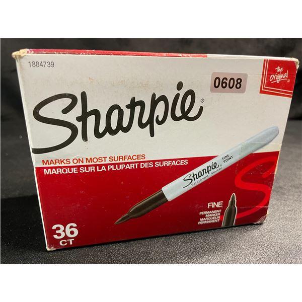 36-Pack of Sharpie Fine Tip Permanent Markers - Black - New Sealed