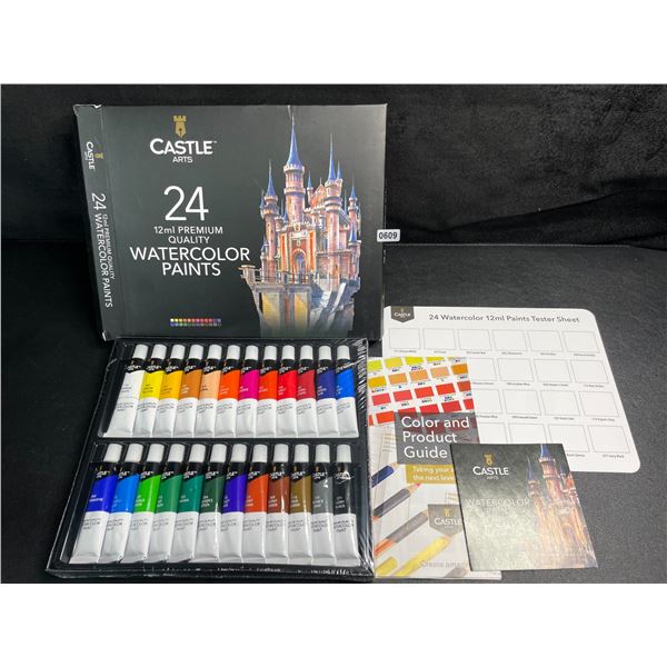 Castle Arts 24 Count 12ml Premium Quality Watercolor Paints - Brand New