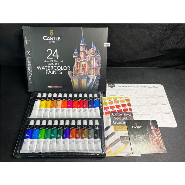 Castle Arts 24 Count 12ml Premium Quality Watercolor Paints - Brand New