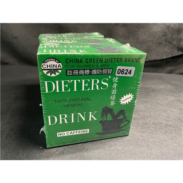3-Pack of Uncle Lee's Tea China Green Dieters' 100% Natural Herbal Drink (90 Tea Bags)