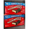 Image 1 : 2 Family Pack Boxes of Original Wagon Wheels Snacks (630g/18pcs Each) - BB: Aug 18