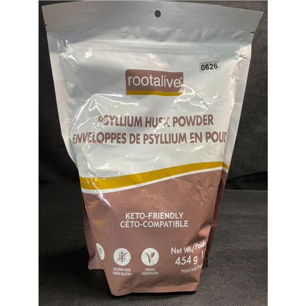 1 Bag of Rootalive Psyllium Husk Powder; Keto-Friendly - 454g - New - BB: 2027/JN/02