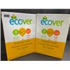 Image 1 : 2 Boxes of Ecover Natural Plant-Based Dishwasher Detergent/Powder - Citrus - 1.36kg - New Sealed