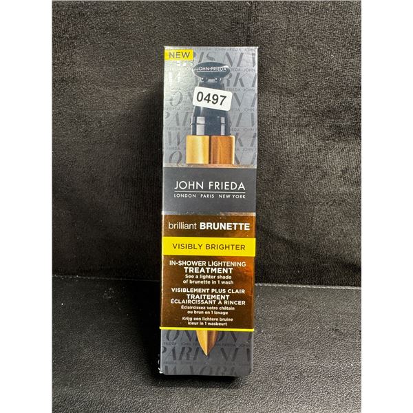 1 John Frieda Brilliant Brunette Visibly Brighter In-Shower Lightening Treatment - New