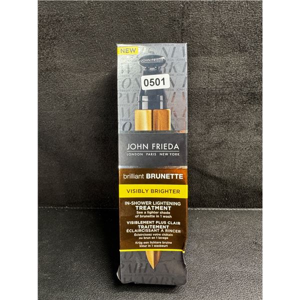 1 John Frieda Brilliant Brunette Visibly Brighter In-Shower Lightening Treatment - New