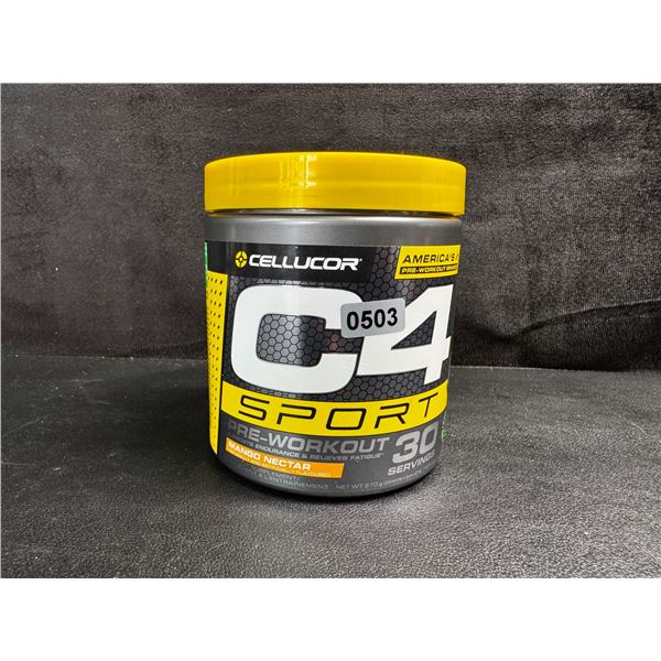 1 Container of Cellucor C4 Sport Pre Workout Powder Mix - 30 Servings 270g - New