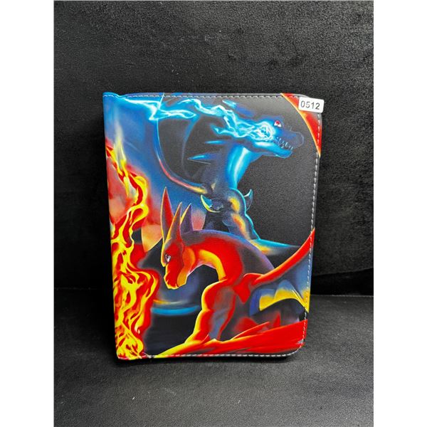 1 Leather Trading Card Game Binder - Stores 200-400 Cards Includes 6 Metal Trading Cards - New