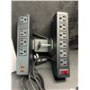 Image 3 : 1 Double Layer Desk Clamp Power Strip Bar w/ 18W Fast Charge Station; 10 Outlets; 6Ft Cord - NEW