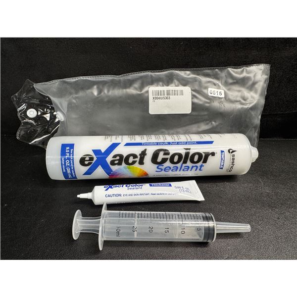 1 Tube of Exact Color Tentacle Caulking/Sealant with Syringe and Thickener - New