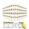 Image 1 : 1 Box of 60pcs Folinstall Mini Canning Jars with Lids 1.5oz for Crafts, Candles, Spices etc - New