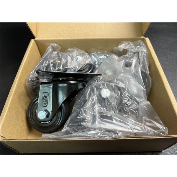 Box of 4 Heavy-Duty Caster Wheels (2-inch) - Brand New