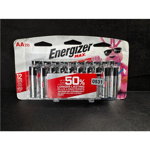 1 20-Pack of Energizer Max AA Batteries - New