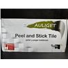 Image 1 : 1 Box of 100pcs Black Slate Style Auliget Peel and Stick Tiles - New
