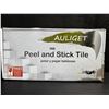 Image 1 : 1 Box of 100pcs Black Slate Style Auliget Peel and Stick Tiles - New DMG Box