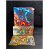 Image 1 : 1 Leather Trading Card Game Binder - Stores 200-400 Cards Includes 6 Metal Trading Cards - New