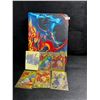 Image 1 : 1 Leather Trading Card Game Binder - Stores 200-400 Cards Includes 6 Metal Trading Cards - New