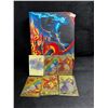Image 1 : 1 Leather Trading Card Game Binder - Stores 200-400 Cards Includes 6 Metal Trading Cards - New