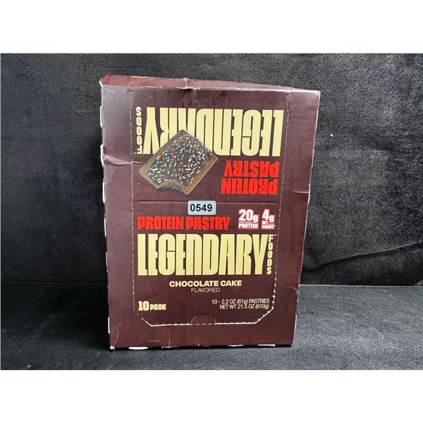 1 Box of 10pcs Legendary Foods Low Carb Protein Pastry/Pop Tarts - New