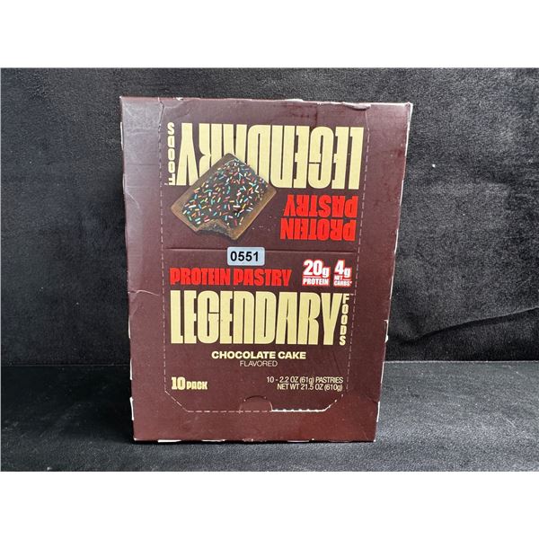 1 Box of 10pcs Legendary Foods Low Carb Protein Pastry/Pop Tarts - New