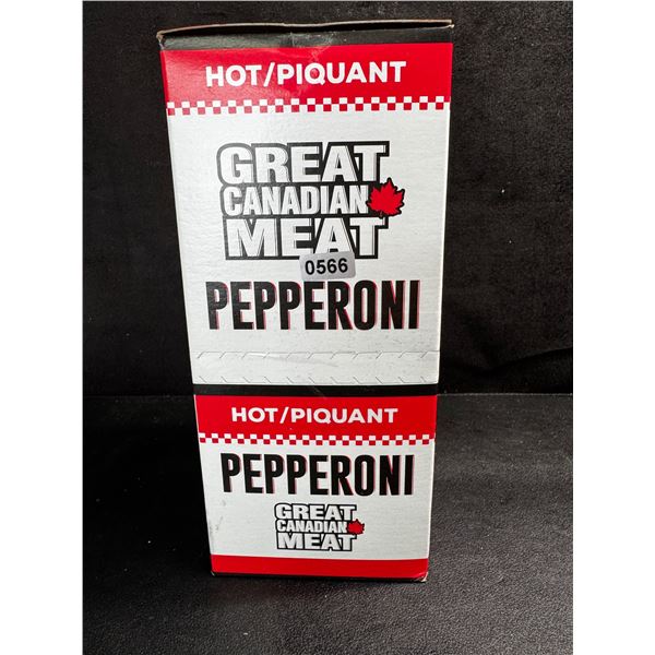 1 Box of Great Canadian Meat Hot Pepperoni Sticks 18pcsx22g Each - New
