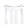Image 1 : 1 2-Pack of Wedding Arch/Event Draping Curtain Panels - New
