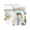 Image 3 : 1 2-Pack of Wedding Arch/Event Draping Curtain Panels - New