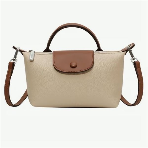 1 Shoulder Drop Adjustable Light Brown Handheld Cross Body Bag - New